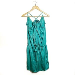 Space Style Concept | Teal Silk Dress